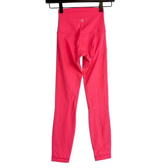 Luluemon Align HR Leggings 25” Pink 2024 Double Lined - 0 - Picture 1 of 7